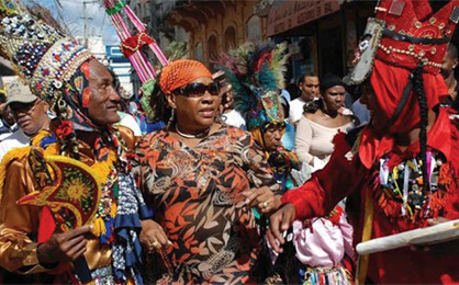 First Festival of the Cocolo Culture in the streets of San Pedro de Macorís, Dominican Republic